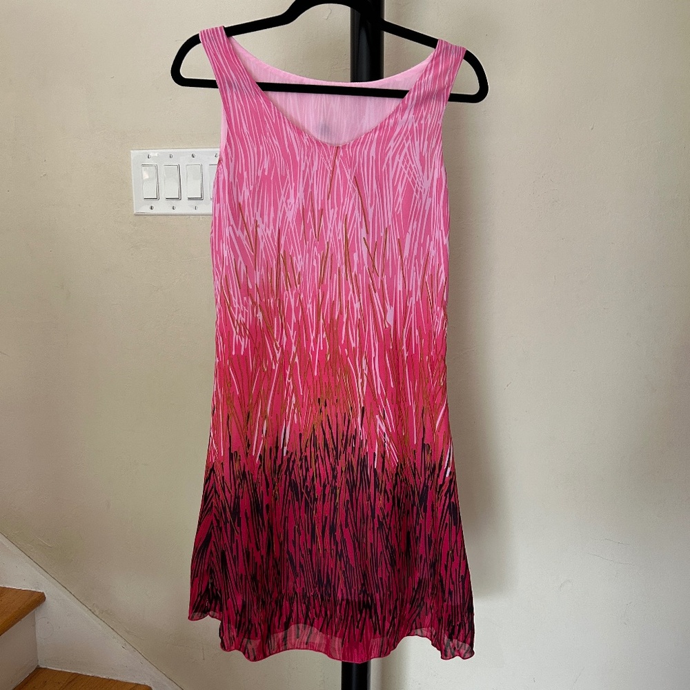 Vibrant Pink Ombre Sleeveless Dress or Chemises
